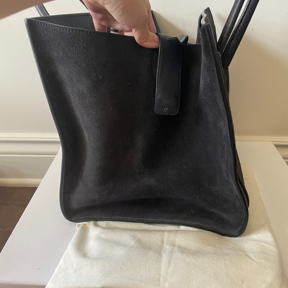 SOLD 1050 Celine Phantom Bag Blue Suede Leather Medium - Picture 5 of 8